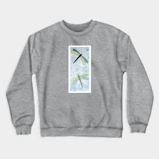 2 Dragonflies #1 Mixed Media Image Crewneck Sweatshirt